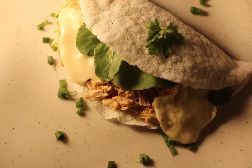 Tapioca de Frango com Requeijão